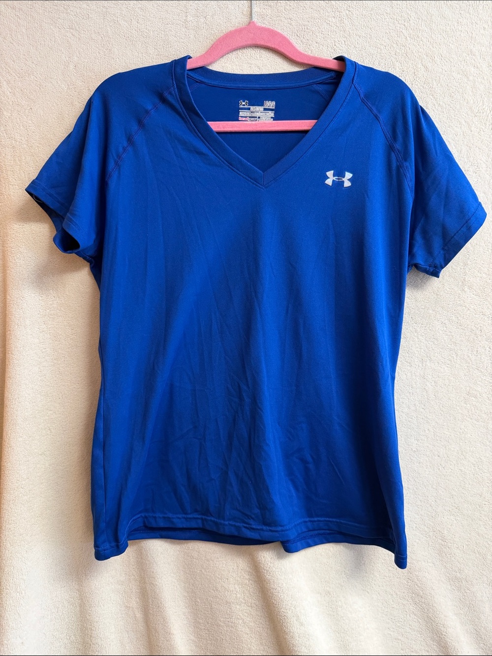 Under Armour Women's Royal Blue V-Neck Performance Tee